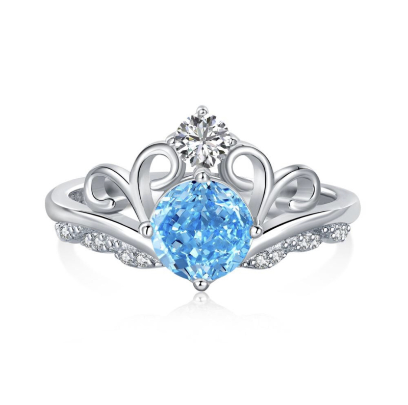 3ct Queen's five-color ring