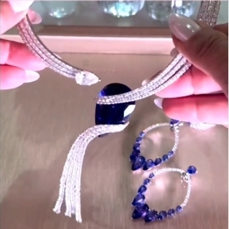 28ct Smurf Necklace (Custom)