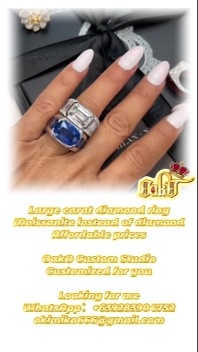 Colored Moissanite Ring (custom)