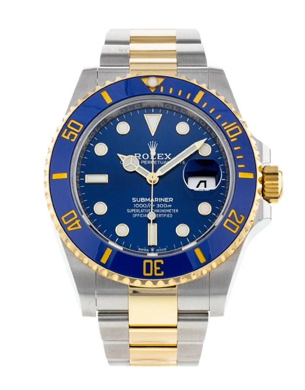 Rolex Submariner Date 126613 41mm Bluesy Two Tone Oystersteel and Yellow Gold Blue Dial Automatic men's watch for sale