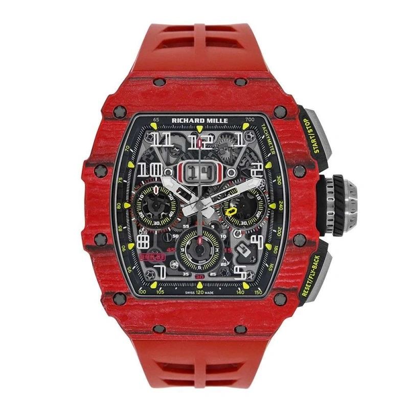 Richard Mille RM 011 11-03 Red Carbon TPT Skeleton Dial 49 mm Automatic Watch
