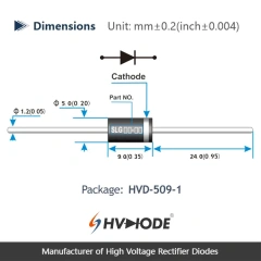 SLG08-05 快恢复高压二极管 8KV 500mA 70nS