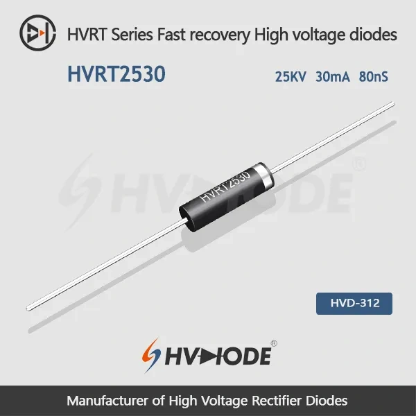 HVRT2530 Fast recovery High voltage diode 25KV 30mA 80nS