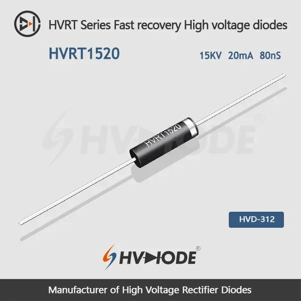 HVRT1520 Fast recovery High voltage diode 15KV 20mA 80nS