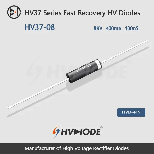 HV37-08  Fast Recoveryhigh voltage diode 8KV, 400mA, 100nS