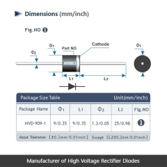 HVRM12-低频高压二极管 12KV,1.0A,50-60Hz
