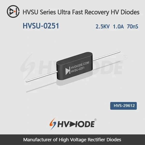 HVSU-0251 Ultra Fast Recovery High-Voltage Diode 2.5KV 1A  70nS