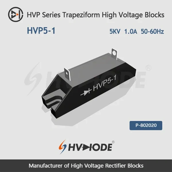 HVP5-1 Trapeziform High Voltage Rectifier Blocks 5KV 1A  50-60Hz