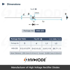 NVF-Series Fast recovery high voltage diodes