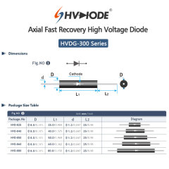 HVDG-300 Series Axial Lead Fast Recovery High Voltage Diodes