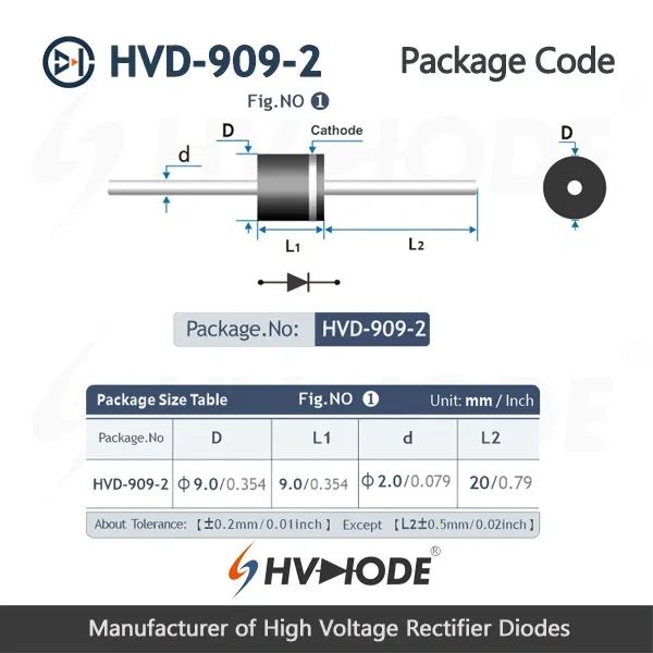 K Series Power Frequency&Fast Recovery Glass Passivated High Voltage Diodes