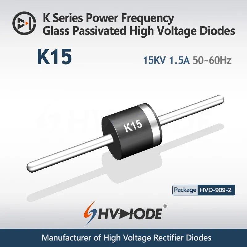 K Series Power Frequency&Fast Recovery Glass Passivated High Voltage Diodes