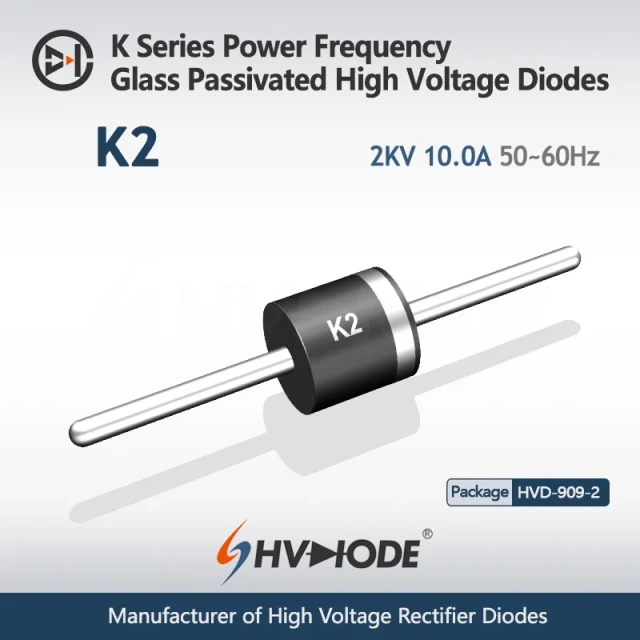 K Series Power Frequency&Fast Recovery Glass Passivated High Voltage Diodes
