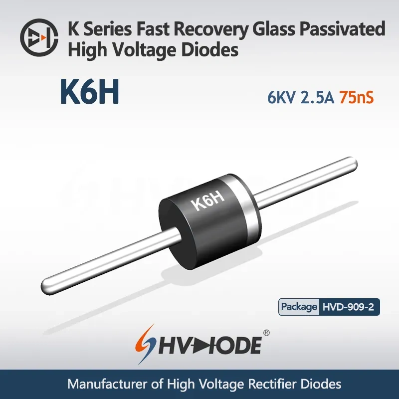 K Series Power Frequency&Fast Recovery Glass Passivated High Voltage Diodes