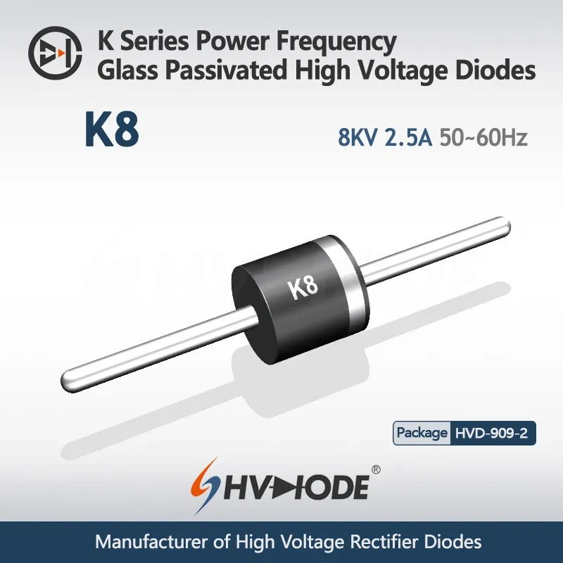 K Series Power Frequency&Fast Recovery Glass Passivated High Voltage Diodes