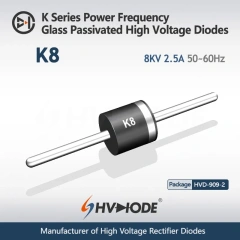K Series Power Frequency&Fast Recovery Glass Passivated High Voltage Diodes