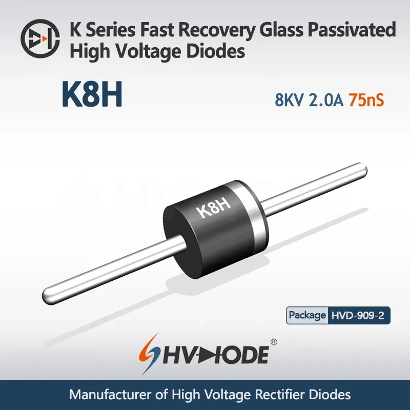 K Series Power Frequency&Fast Recovery Glass Passivated High Voltage Diodes