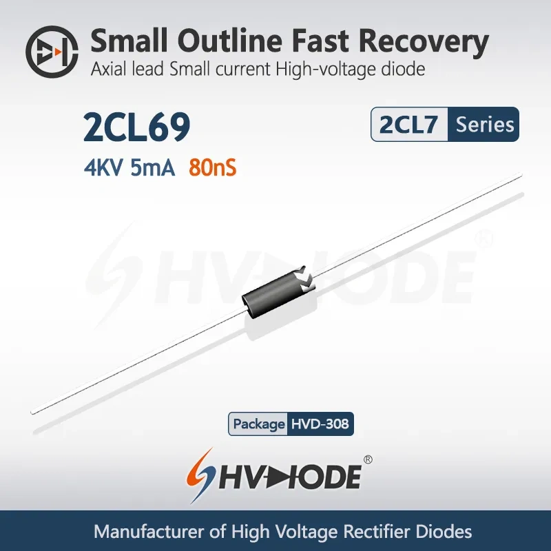 2CL69 Fast Recovery High Voltage Diode 4KV 5mA 80nS