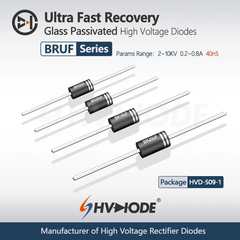 BRUF Series Ultra Fast Recovery High Voltage Diodes
