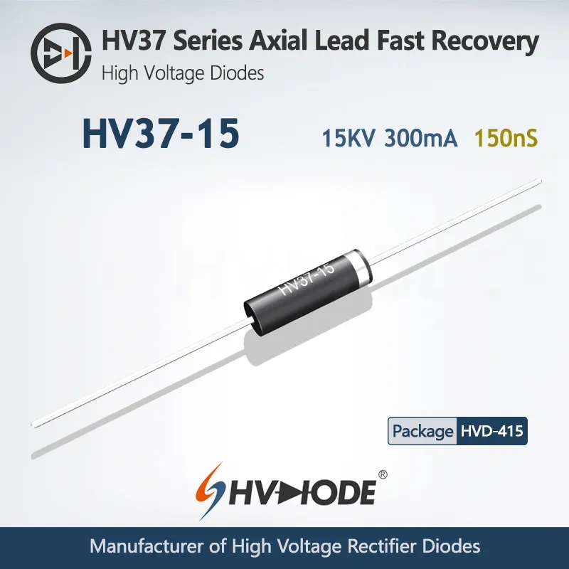 HV37-15  Fast Recoveryhigh voltage diode 15KV, 300mA, 150nS