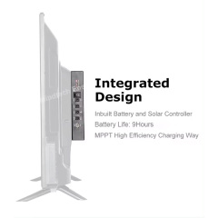 32inch FHD Solar TV With Solar Panel & Rechargeable Battery