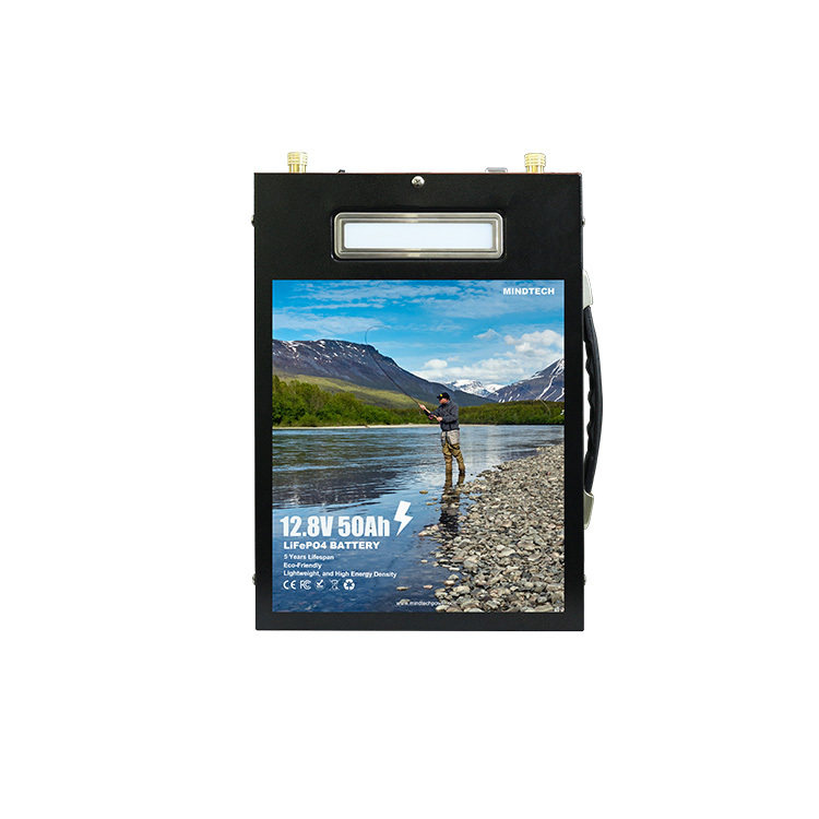 12.8V/25Ah-50Ah Portable Battery System With Solar Panel