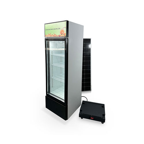 Solar-Powered Generator/IPMS Design for 268L AC Chiller/Commercial Display Glass Door  Fridges, Incorporating an Integrated Battery | UPS