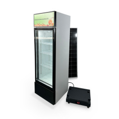 Solar Commercial-Use Vertical Chiller 268L Solar Powered Refrigerator