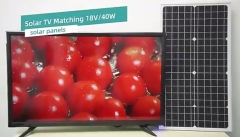 40-Inch FHD Solar-Powered TV Bundle: Complete with Solar Panel and Rechargeable Battery