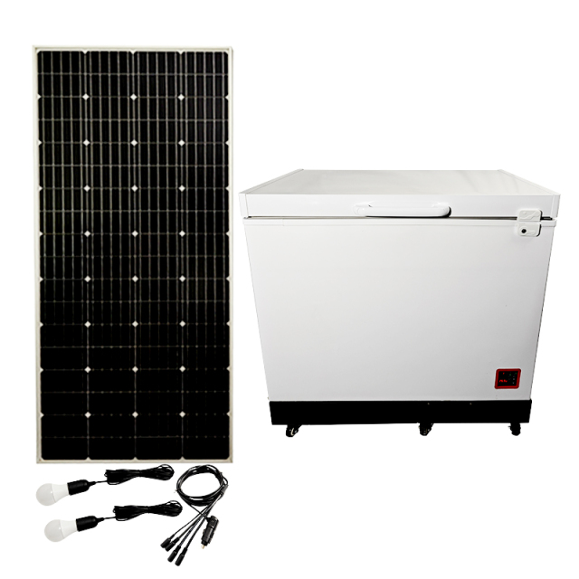 208L Deep Chest Freezer with 1100Wh Battery  Solar-Powered Home & Commercial