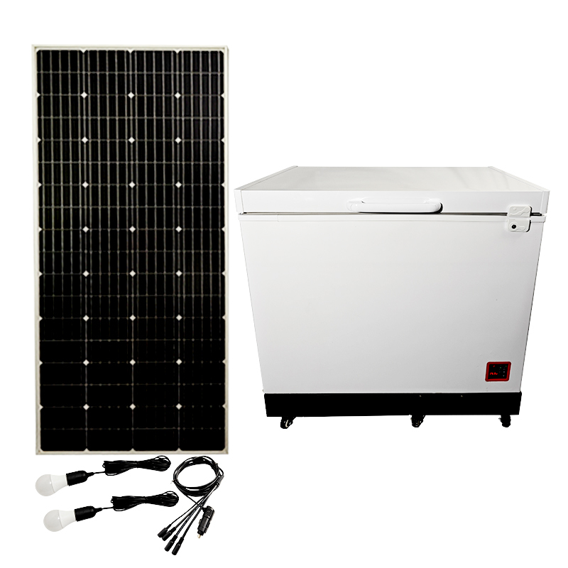 208L Solar-Powered Deep Chest Freezer with 1100Wh Battery – For Home & Commercial Use