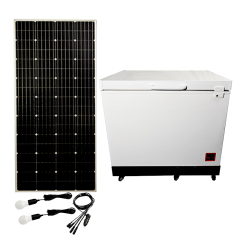 208L Solar-Powered Deep Chest Freezer with 1100Wh Battery – For Home & Commercial Use
