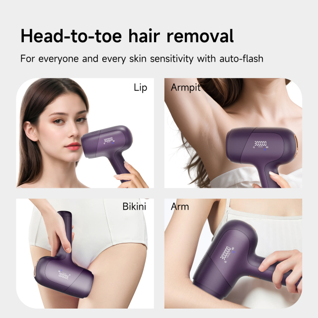 Portable IPL hair remover battery ice cooling  Cordless ipl device for body leg laser hair removal present for girls