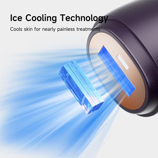 Portable IPL hair remover battery ice cooling  Cordless ipl device for body leg laser hair removal present for girls
