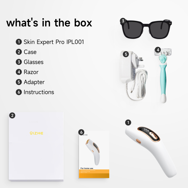 QIZHE Custom IPL Hair Removal Machine – Portable Beauty Device for Home Use