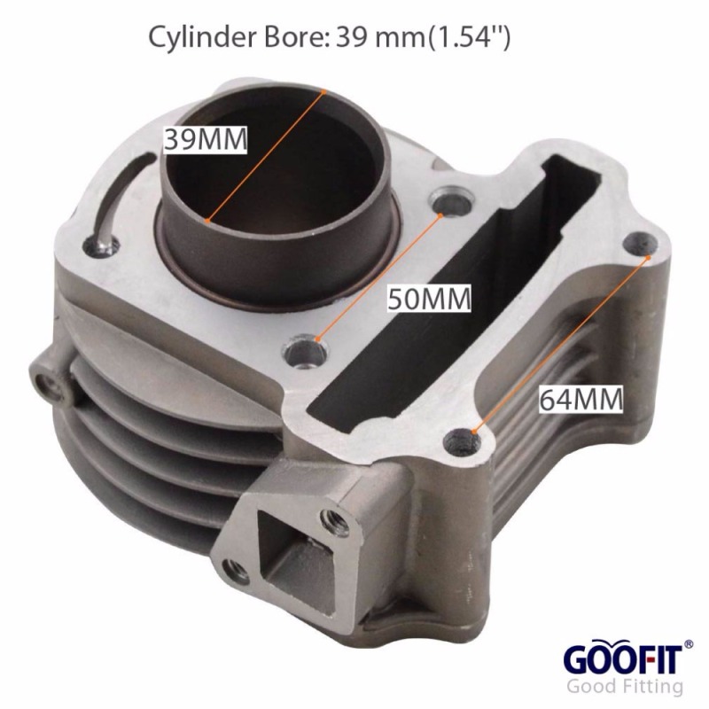 GOOFIT motorcycle GY6 39mm Cylinder Liners Body Replacement For 4 Stroke GY6 49cc 50cc 139QMB Moped Taotao Sunl Roketa ATV