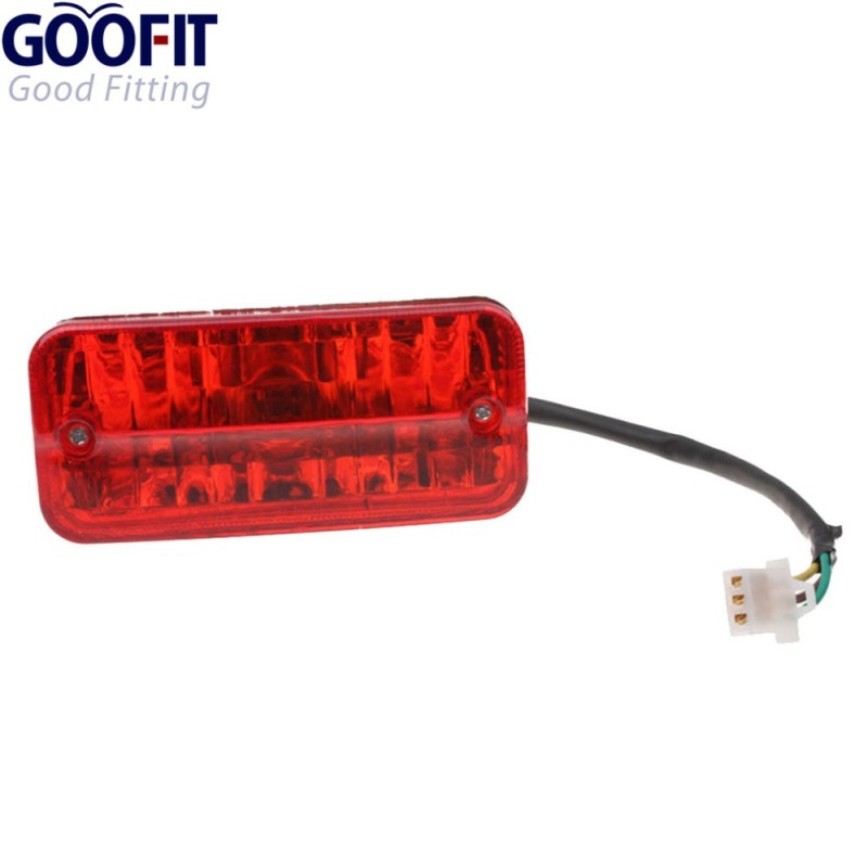 GOOFIT Motorcycle Brake Rear Tail Light Tail Brake Stop Lamp Light Replacement For FC50 Beat Chaly 50 Scooters ATV Moped Bicycles