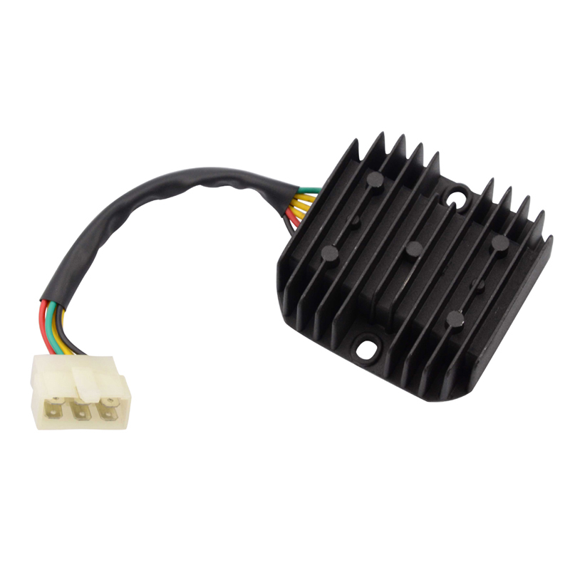 GOOFIT 6 Pin Voltage Regulator Rectifier Replacement For 125cc 150cc 200cc 250cc Scooter