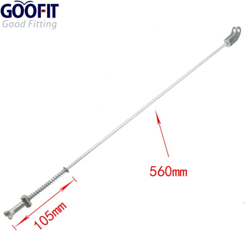 GOOFIT 22.05&quot; Rear Brake Lever with Cable Replacement For 200cc 250cc ATV