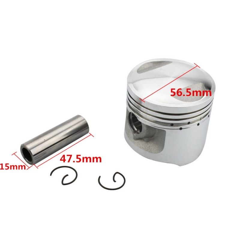 GOOFIT 56.5mm Piston Replacement For CG 125cc ATV Dirt Bike Go Kart Moped Scooter Engine Part