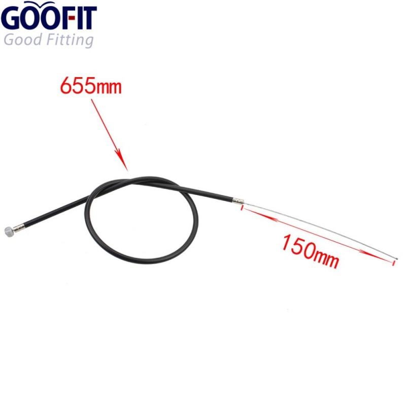 GOOFIT 25.79&quot; Front Brake Cable Replacement For 2 stroke 47cc 49cc Pocket Bike