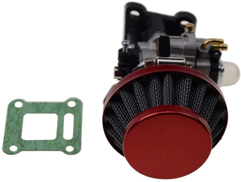 GOOFIT 15mm Carburetor Rebuild Kit with Air Filter Replacement for 2 Stroke 47cc 49cc Mini ATV Quad Pocket Bike