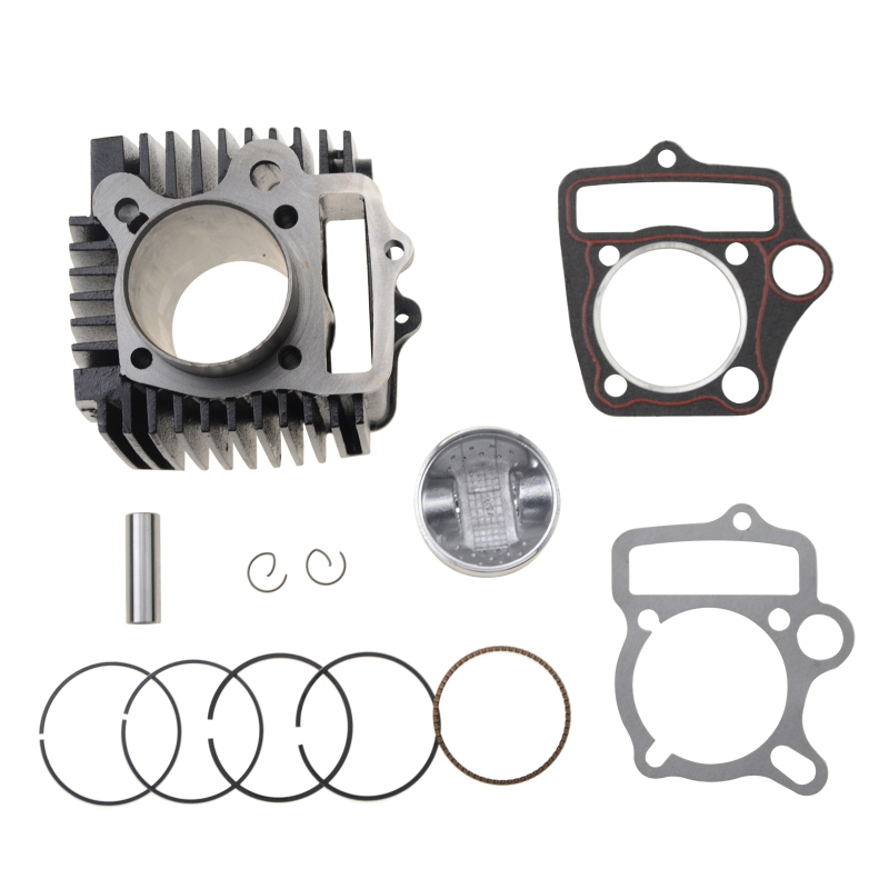 GOOFIT 52.4mm Cylinder Liner Assembly Rebuild Kit with Gaskets Piston Replacement For 4 Stroke 110cc Motorcycle Engine ATV Go Kart Dirt Bike