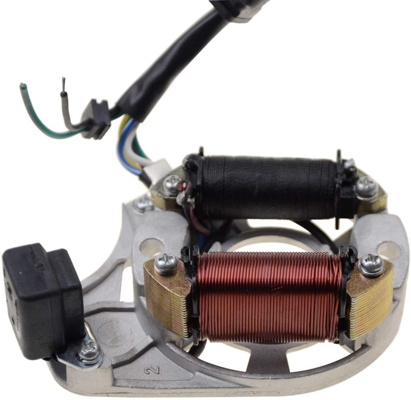 GOOFIT 2-Coil Magneto Stator Replacement for 50cc 70cc 90cc 110cc 125cc Kick Start ATV Dirt Bike and Go Kart
