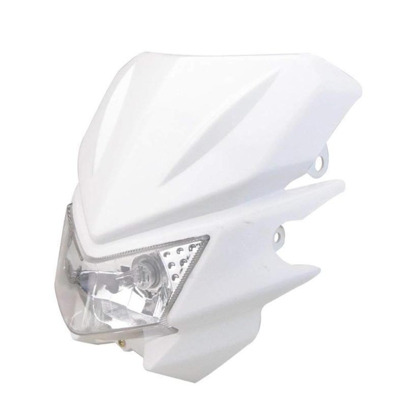 GOOFIT Motorcycle Dirt Bike Supermoto Universal Headlights Fairing Light Headlamp StreetFighter Replacement For KX125 KX250 KXF250 KXF450 KLX200 KLX25