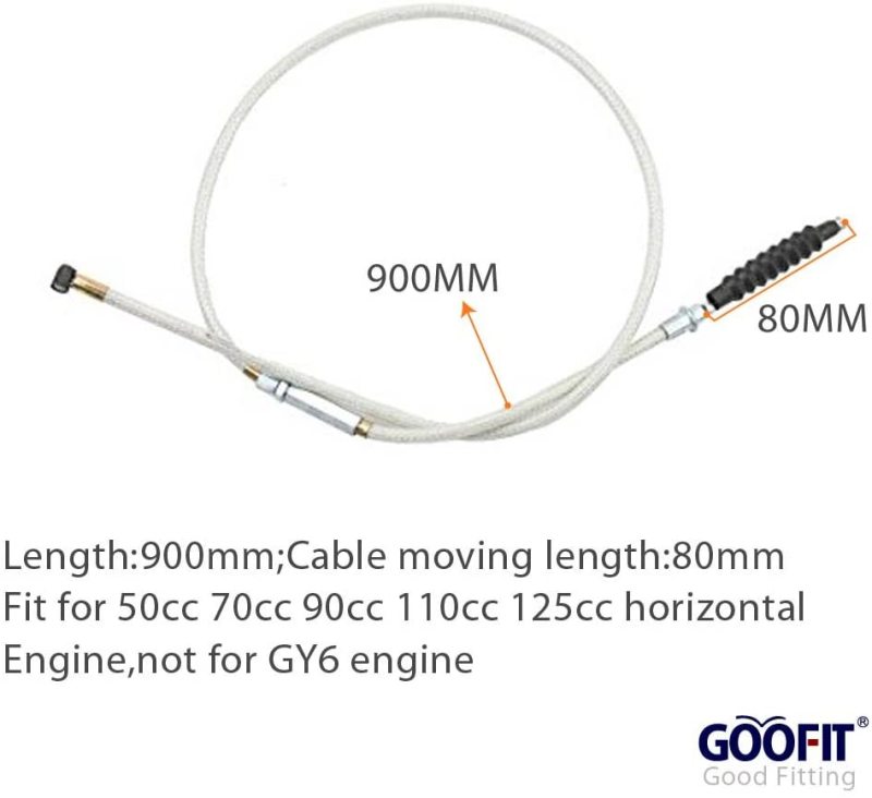 GOOFIT 35.43&quot; Clutch Cable Replacement for 50cc 70cc 90cc 110cc 125cc Dirt Bike