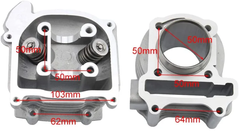 kit piston 47mm 72cc scooter Chinois gy6 139QMB version Chinoise