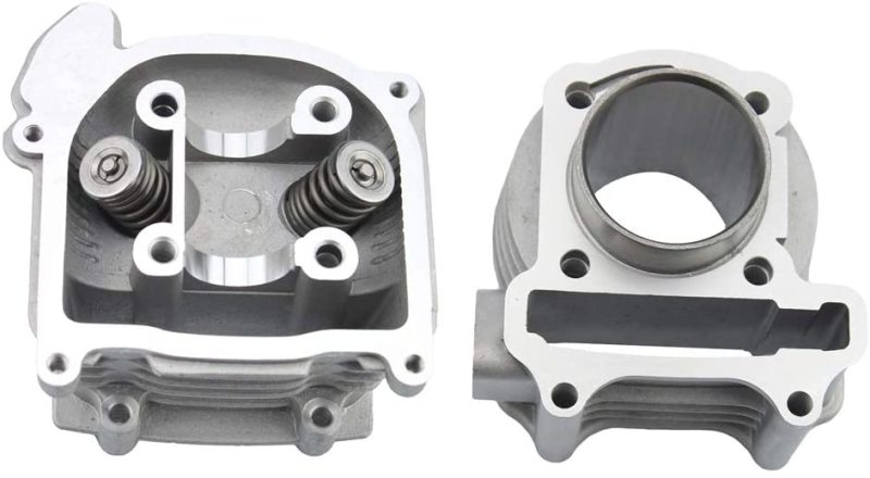 GOOFIT 100cc Big Bore Cylinder Rebuild Kit 50mm Bore Upgrade Replacement For GY6 50cc 139qmb Racing Scooter