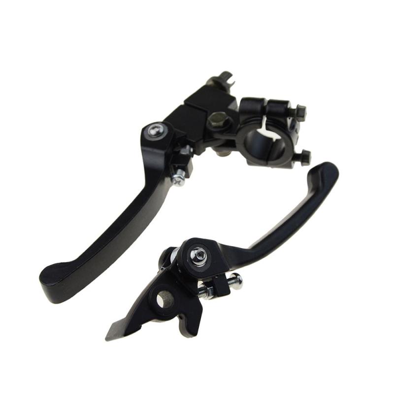 GOOFIT 22mm 7/8&quot; Handlebar Clutch Lever Brake Levers Folding Hand Controls Pack of 2 Replacement for Dirt Pit Bike 110cc 125cc