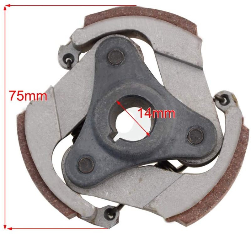 GOOFIT Carburetor with Gear Box Clutch Pad Replacement For 2 stroke 47cc 49cc Pocket Bike Mini Scooter